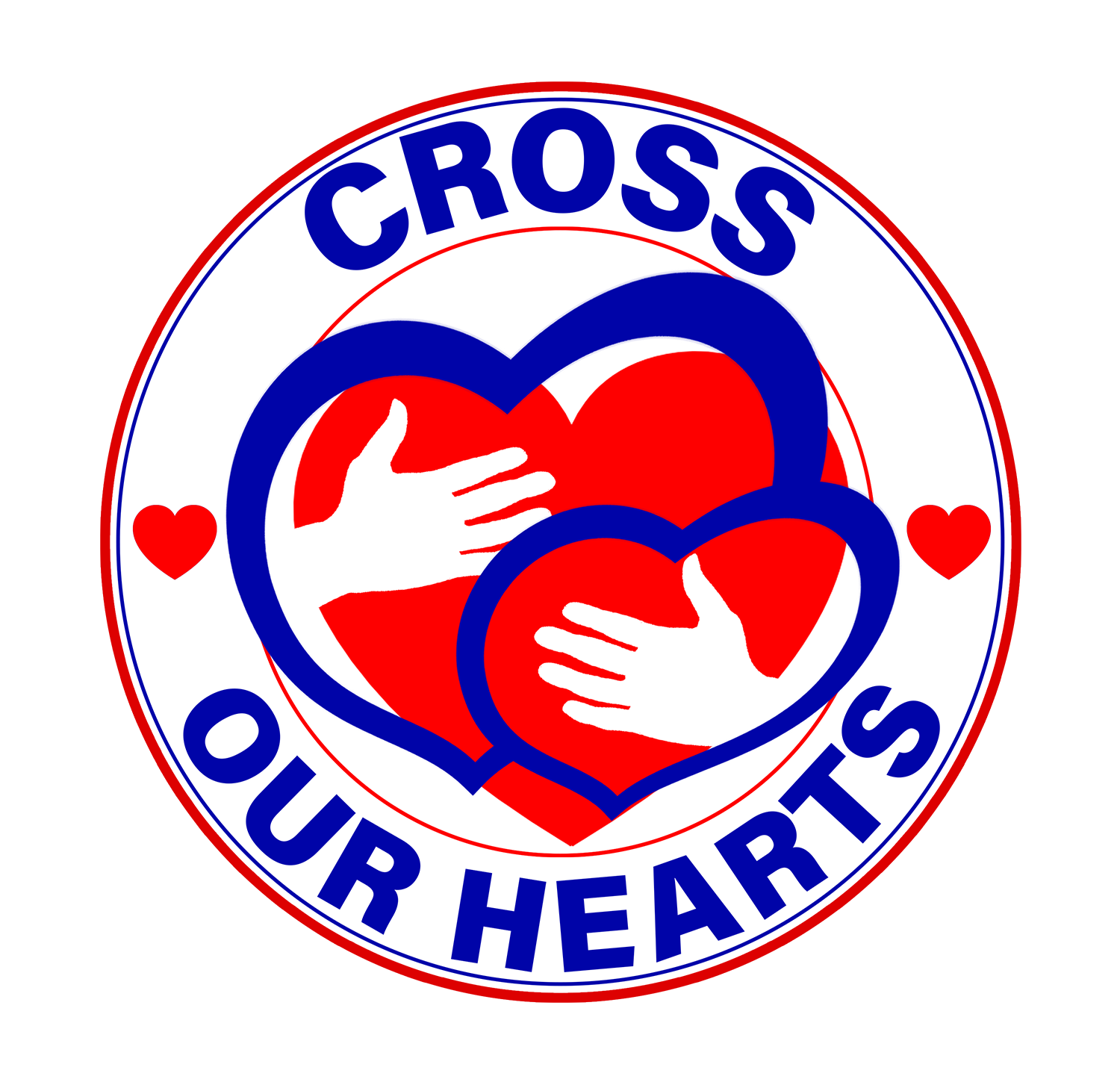 CROSS OUR HEARTS LOGO 5 inch transparent
